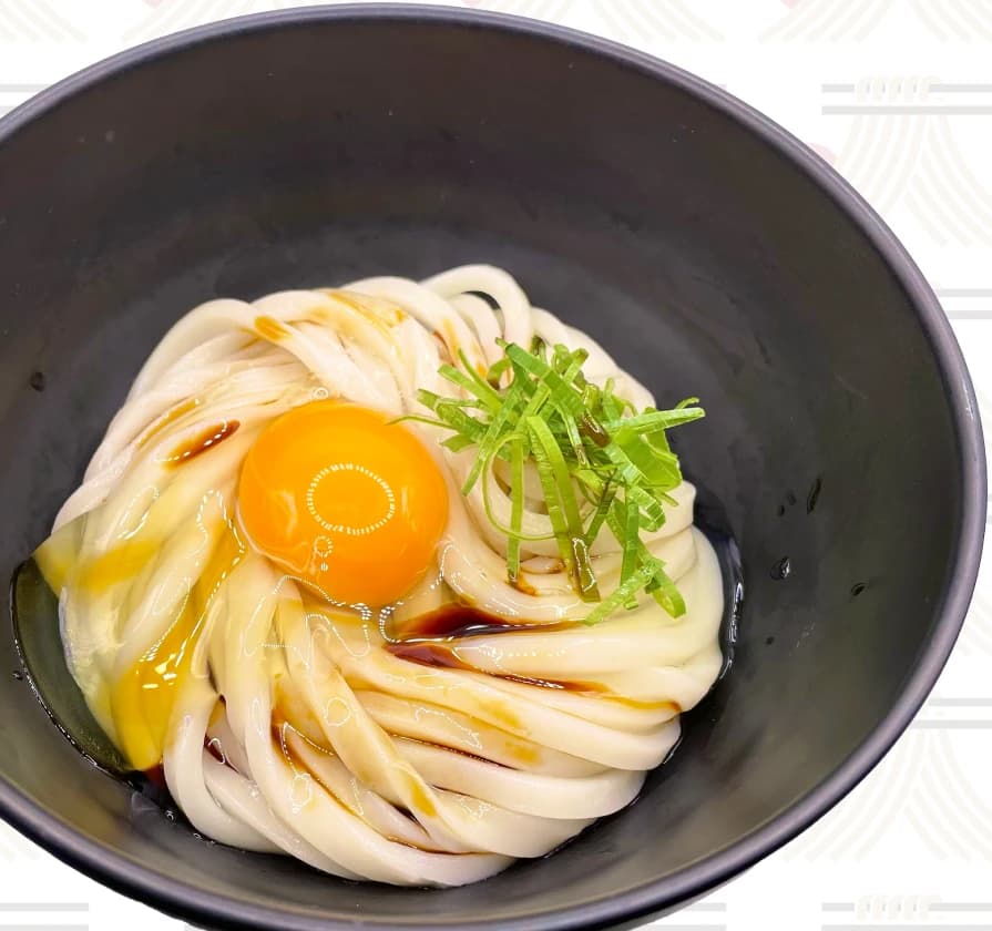 อุด้งโบราณ(เย็น) กับไข่ดิบ