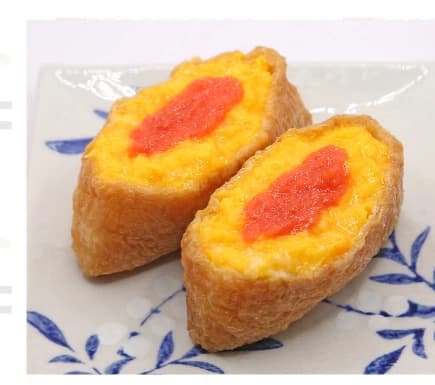 อินาริซูชิไข่ผสมเมนไทโกะ